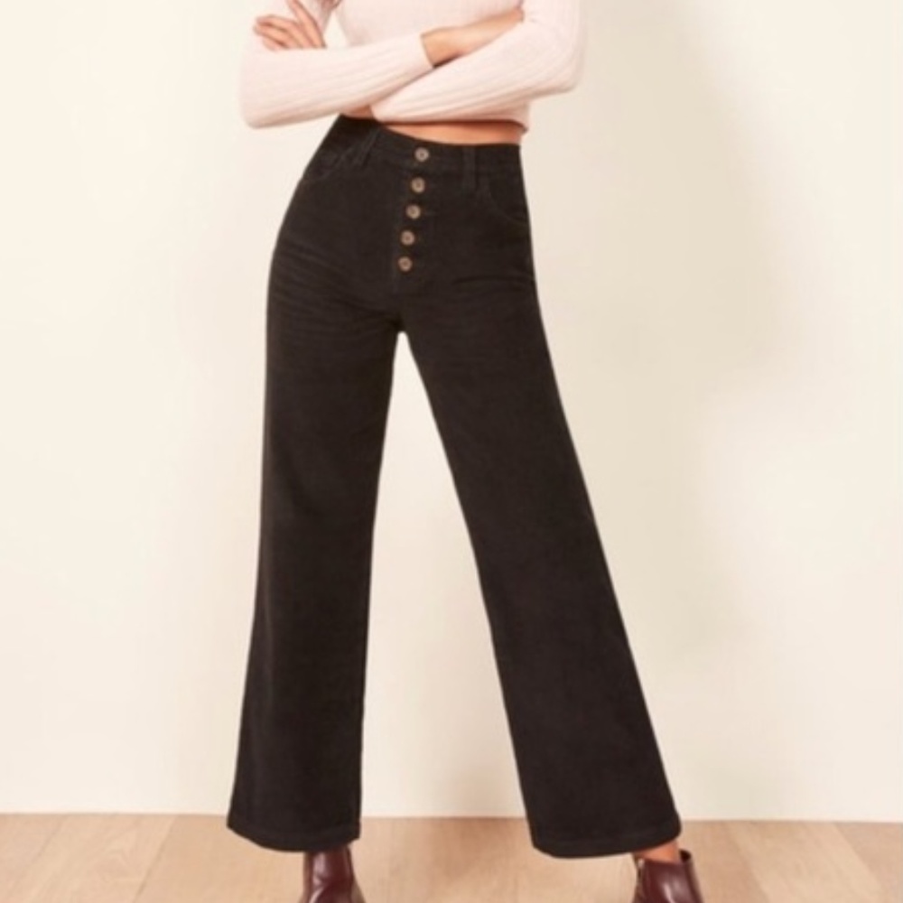 NWT Reformation Austin Wide Leg Corduroy pants